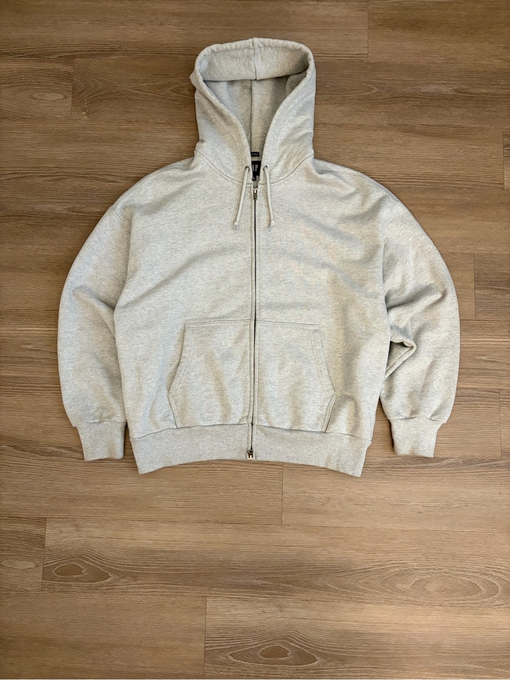 Gap Extra Heavyweight Blank Grey Zip Up Size M Men New